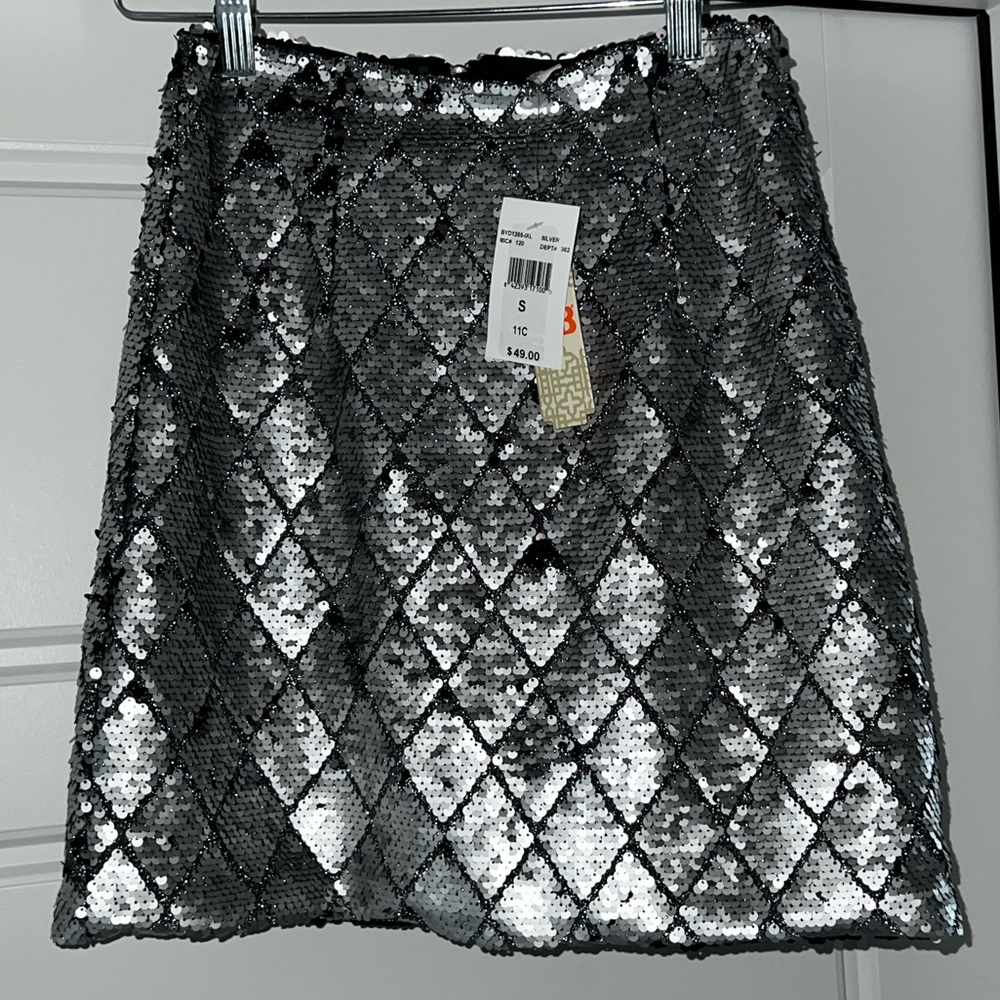 Flip sequin mini skirt